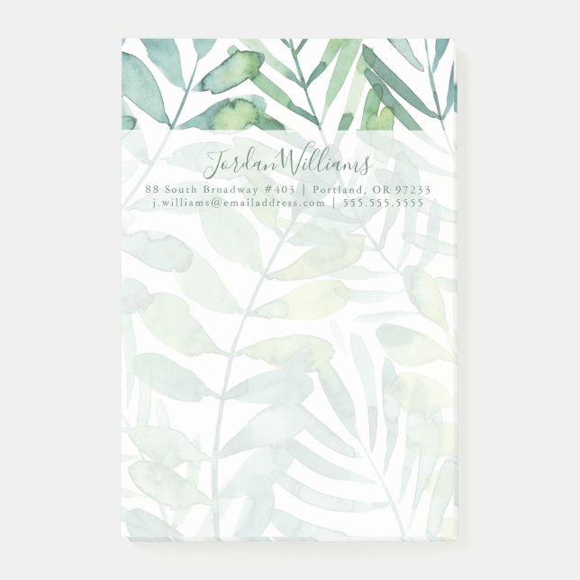 Post-it® Valse Frond - Feuilles Frond Palm (Devant)