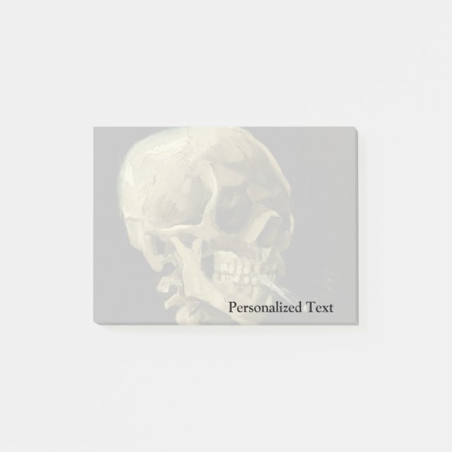 Post-it® Van Gogh| Le crâne brûlé par la cigarette| 1886 (Devant)