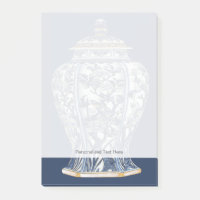 Vase en porcelaine bleue et blanche de Vision Stud