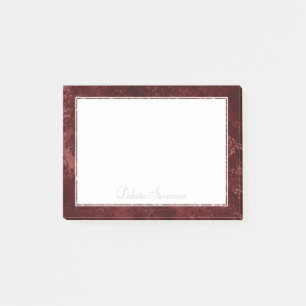 Post-it® Velvety Damask   Baroque Crimson Red Grunge