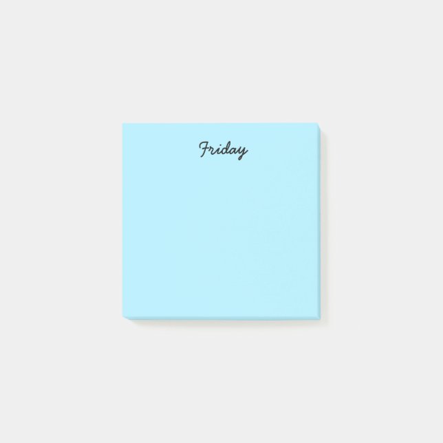 Post-it® Vendredi bleu (Devant)