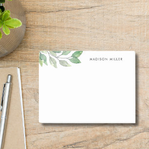Post-it® Verdure aquarelle personnalisée