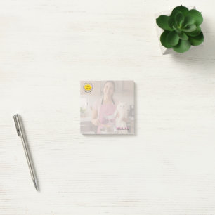 Post-it® Vérifiez MEO Chat Blanc avec Écouteurs – Personnal