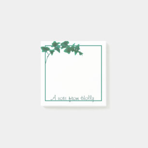 Post-it® Vert classique Ivy anglais   cadeau amant nature