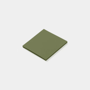 Post-it® Vert de l'armée (couleur solide)