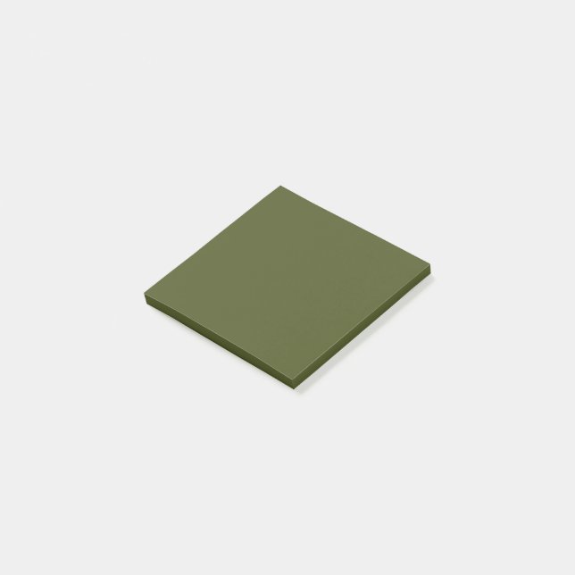 Post-it® Vert de l'armée (couleur solide) (Incliné)