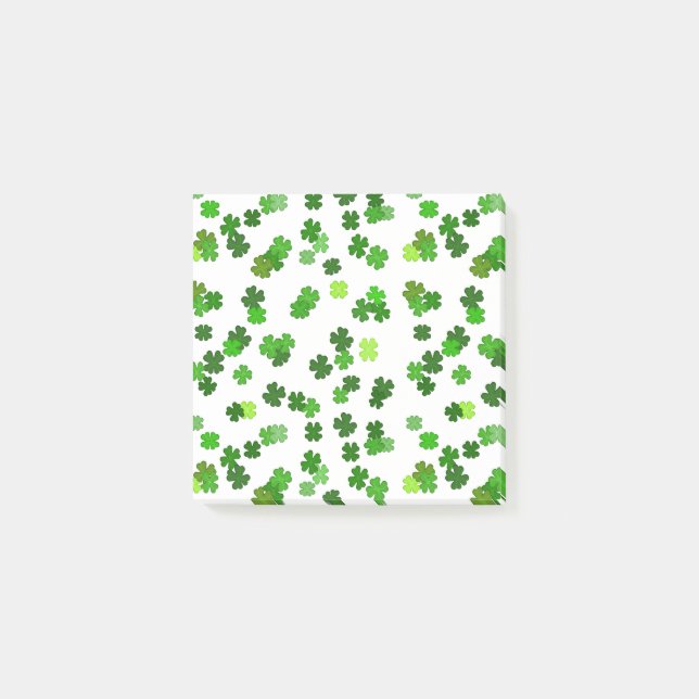 Post-it® Vert Kelly «Shamrocks Falling» (Devant)