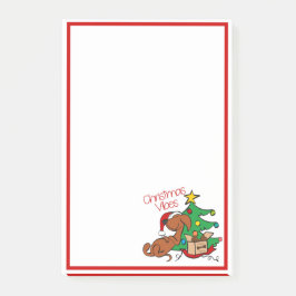 Post-it® Vibes de Noël Dachshund Dog Post-It Notes