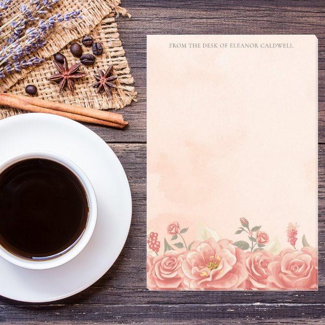 Post-it® Vieux Roses de corail Personnalisé (Créateur téléchargé)