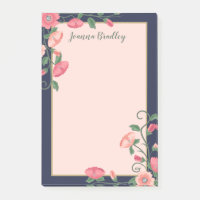 Vignes florales roses de minuit