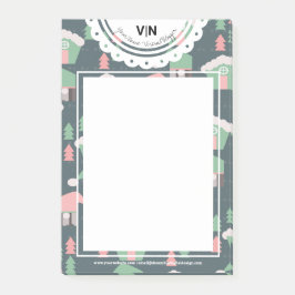 Post-it® Village de Noël Gnome Dentelle Initial Entreprise
