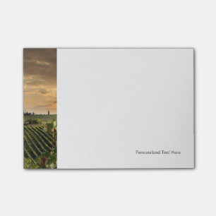 Post-it® Vin Blanc Avec Barre Sur Vignoble En Chianti