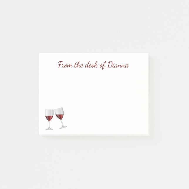 Post-it® Vins de Bourgogne Champagne Verres (Devant)