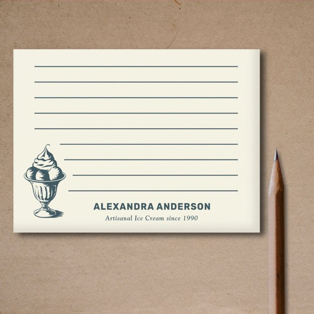 Post-it® Vintage crème glacée Sundae (Vintage Ice Cream Sundae Post-it Notes)