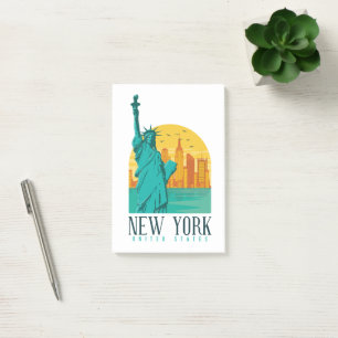 Post-it® Vintage Rétro Skyline de New York 