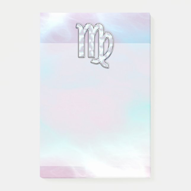 Post-it® Virgo Zodiac Connexion Pastels Style Nacre Imprime (Devant)