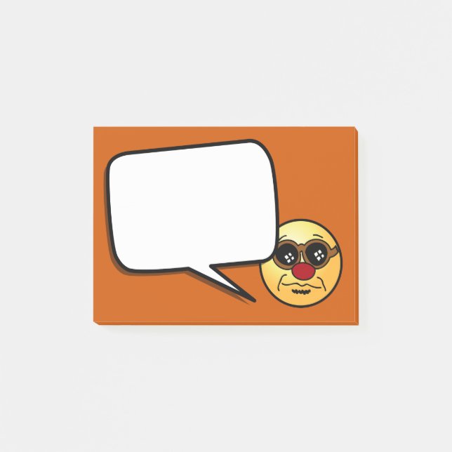 Post-it® Visage Grumpey de hippie (Devant)