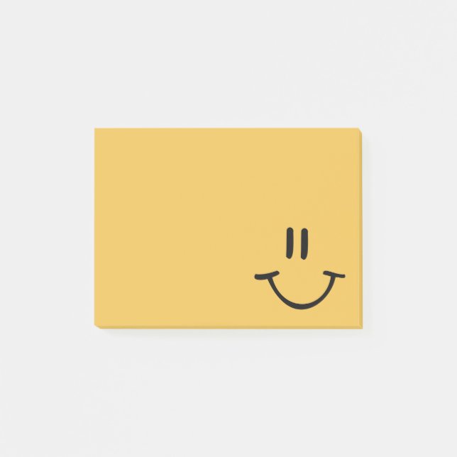 Post-it® Visage heureux jaune (Devant)