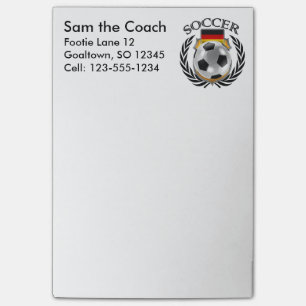 Post-it® Vitesse de fan du football 2016 de l'Allemagne