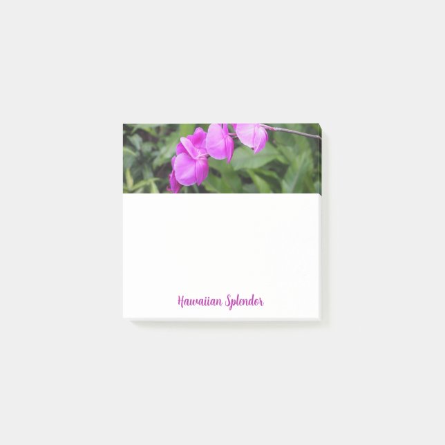 Post-it® Vivid Rose Hawaiian Flowers Carré (Devant)