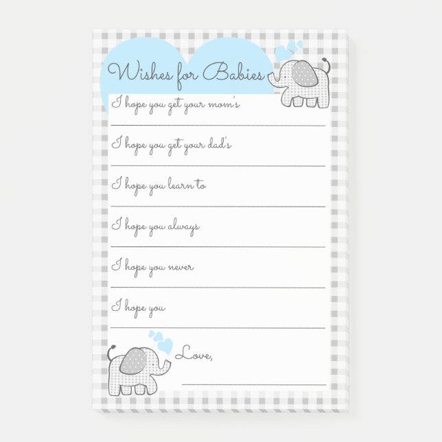 Post-it® Voeux pour Baby shower Game (Devant)
