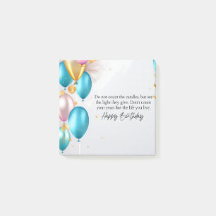 Post-it® Voir la lumière pour son anniversaire