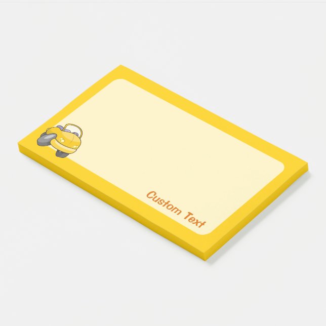 Post-it® Voiture Carton Jaune (Incliné)
