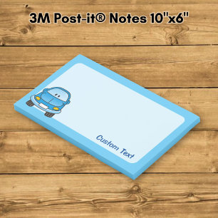 Post-it® Voiture de dessin animé bleue