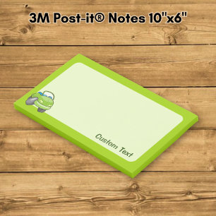 Post-it® Voiture de dessin animé vert citron
