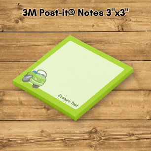 Post-it® Voiture de dessin animé vert citron