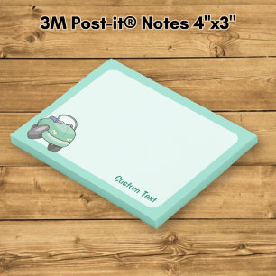 Post-it® Voiture de dessin animé vert menthe
