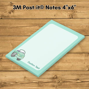 Post-it® Voiture de dessin animé vert menthe