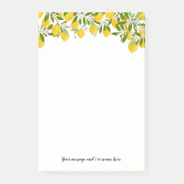 Post-it® Votre Message Citronnerie Verte (Devant)