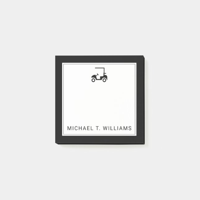 Post-it® Votre nom | Panier de golf (Devant)