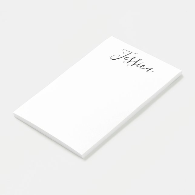 Post-it® Votre nom | Script élégant (Incliné)