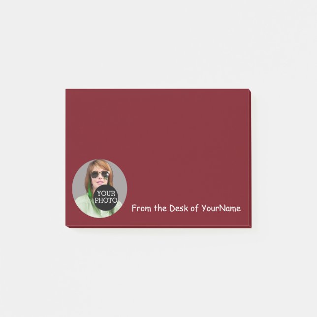 Post-it® Votre Personnaliser photo et message Facile Bourgo (Devant)