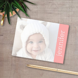 Post-it® Votre photo s'allume automatiquement - nom CORAL
