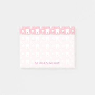 Post-it® Votre texte Jolies dents roses