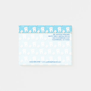 Post-it® Votre texte Mignonne Dentille Bureau dentaire
