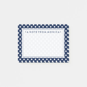 Post-it® Votre texte   Motif de point de polka