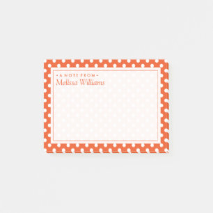 Post-it® Votre texte   Motif de point de polka