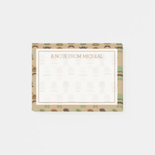 Post-it® Votre texte Top Hat Moustache