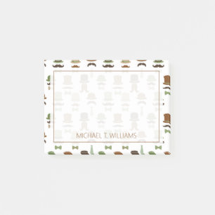 Post-it® Votre texte Top Hat Moustache