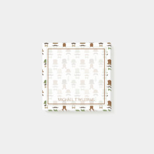 Post-it® Votre texte Top Hat Moustache