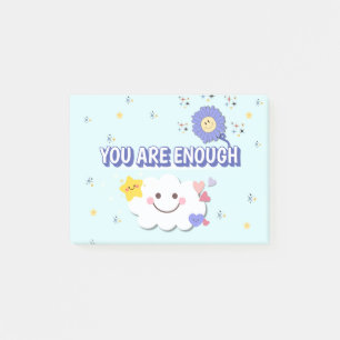 Post-it® Vous Êtes Assez - Joli Pastel Motivational Sticky 