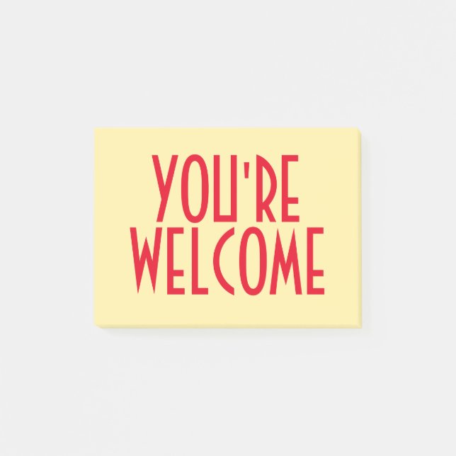 Post-it® Vous êtes les notes bienvenues de Courrier-it® (Devant)