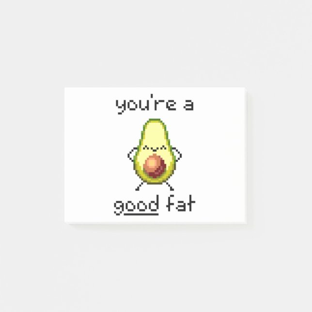 Post-it® "Vous êtes un bon gros" avocat drôle mignon (Devant)