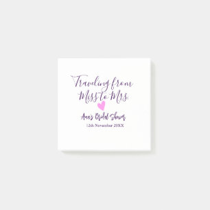 Post-it® Voyage enterrement de vie de jeune fille ajouter n