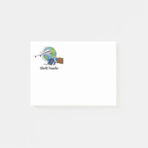 Post-it® Voyageur du monde :  bagages , billets et passepor