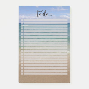 Post-it® Vue de plage pour faire la liste